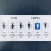 HE 100 PCS Box Set Bumper Fender Liner Push Type