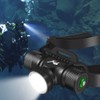WINDFIRE Luce Frontale subacqueo, 5000 Lumens, 5 Modalità, IPX8 Impermeabile,