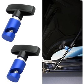 Pack-2  Hood Prop Rod Tool Struts Clamp,  Support Rod Retainer, Universal Snap-on Anti-Pinch Automotive Suppor Accessories (Blue) - Color: Red, Size: 2 PCS