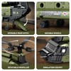 JMBricklayer CH-47 Chinook Helicopter Building Set, Military Cargo Helicopter Model