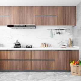 Holomey Brown Wood Grain Contact Paper Peel and Stick Wooden Look Wallpaper Thicken No Bubbles Design Removable Self-Adhesive Vinyl Wrap Roll for Cabinets Countertop Furniture Decoration 16x354 inch