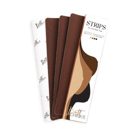 BUTTCHIQUE Breast Lift Pre-Cut Body Tape Strips (6 x 28 CM Strips, Pack of 4), Sweat Proof, Lifts Your Breasts & Supports from All Directions, Lasts Upto 8-10 Hours (Coco)