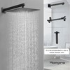 Hoimpro 12 Inch Square Rain Shower Head