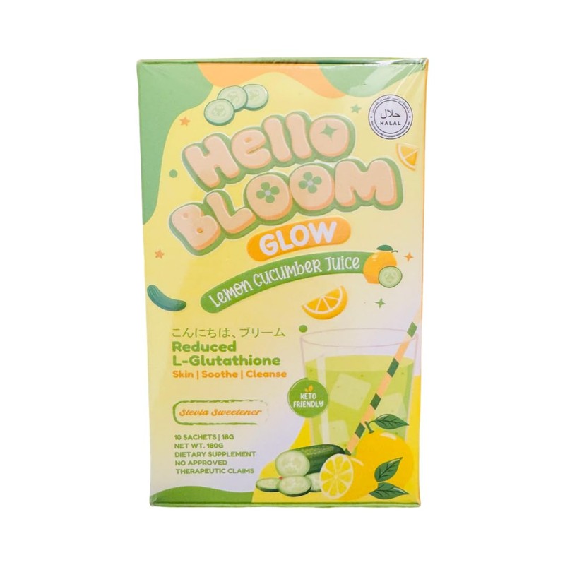 Hello Bloom Glow Reduced L-Glutathione Powder Juice Drink (10 Sachets