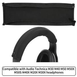 VZU Headphones Headband Cover Replacement for ATH MSR7 M50X, Compatible with Audio Technica M50X M40X M30 M20X, No Tools Required, Headphone Headband Protection