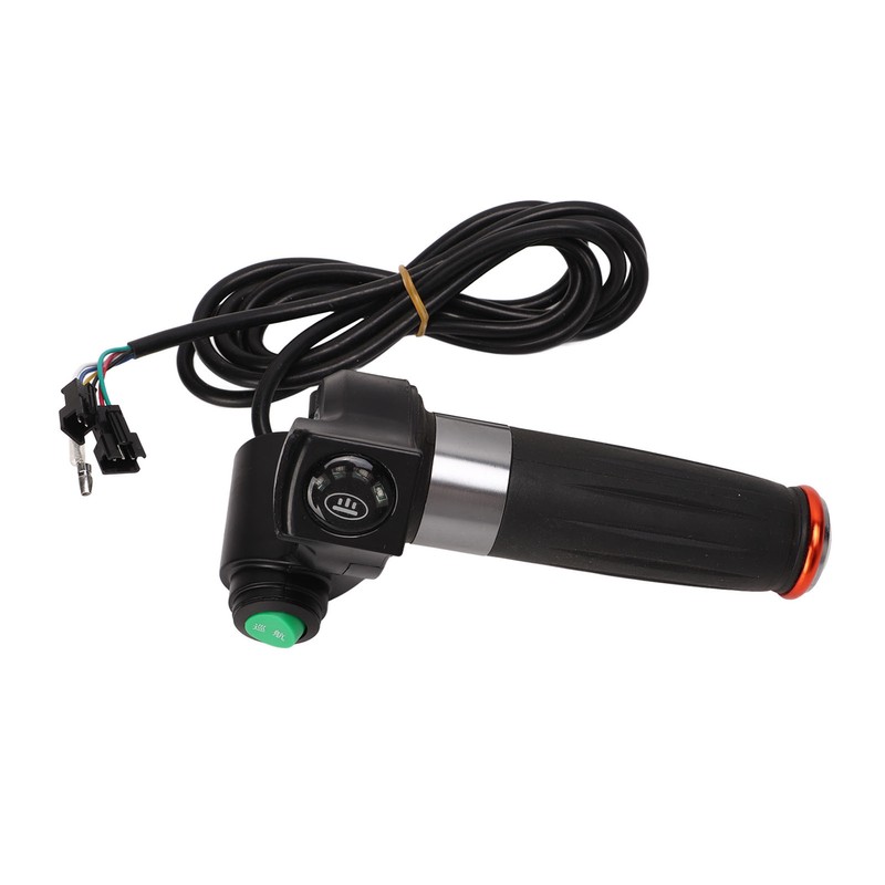 1Pair E Bike Throttle Grip 4 Lights Double Circle Accelerator