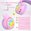 Riwbox CF9 - Auriculares Bluetooth para niños con luz LED,