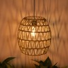 Battery Operated Outdoor Chandelier for Gazebo Pendant Light with Remote