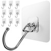 Menz Menz Klebehaken extra-stark - 10er-Set selbstklebende Haken transparent mit