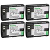 Kastar Battery 4 Pack for LP-E6 LP-E6N, EOS 60D 60Da