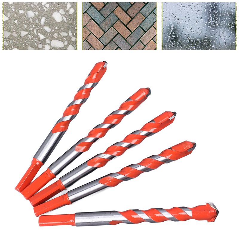 5PCS Twist Drill Bits 16.2mm Straight Triangle Shank Cemented Carbide