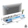 ANTISTA Floating TV Stand, 71" Floating Entertainment Center Wall Mounted,Floating