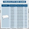 DWCN Rectangle Tablecloth - 54 x 108 Inch - Waterproof