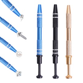 Pack of 3 Piercing Ball Twister, Piercing Pliers, Piercing Pliers for Balls, Piercing Accessories, Diamond Gemstones Catcher, Piercing Ball Gripper for Jewellery, Beads, Watches, Glasses