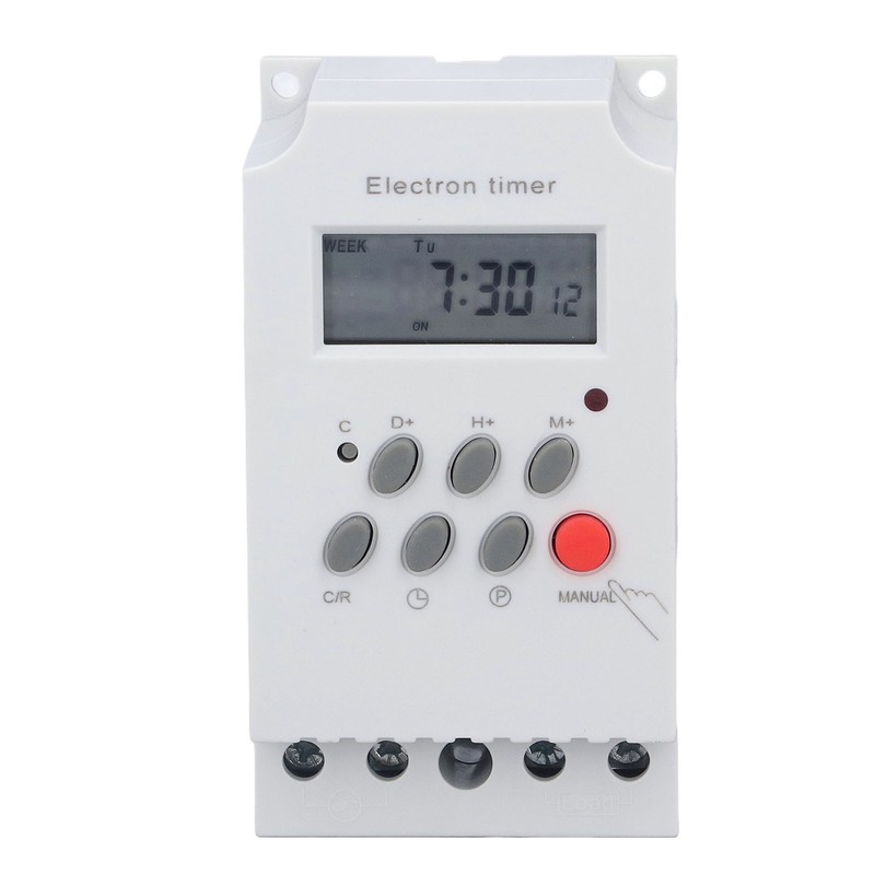 Electronic Timer Switch DIN Rail LCD Microcomputer Electron Intelligent Controller