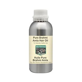 Devprayag Pure Brahmi Amla Hair Oil for Naturally Healthy Hair Natural Therapeutic Grade 300ml (10 oz)