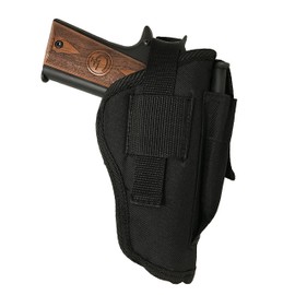 Nylon Gun Holster fits AMT Backup 380 Gun Slinger Holster Magazine Pouch Metal Clip Adjustable Retention Strap Ambidextrous