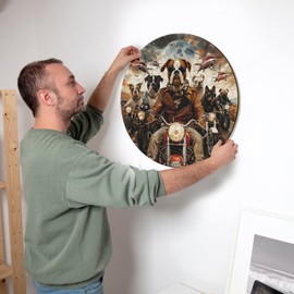 Iconic Puzzles - Motorcyclist Dogs, fantasy animals, 100% sustainable wooden puzzle, Gifts for Children and Adults, size S, 200 Pieces