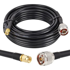 XRDS -RF SMA to N Cable 25ft, N Male to SMA Male Cable KMR240 Low Loss N to SMA Cable for WiFi Router, GPS Receiver, Antenna, Signal Booster Use