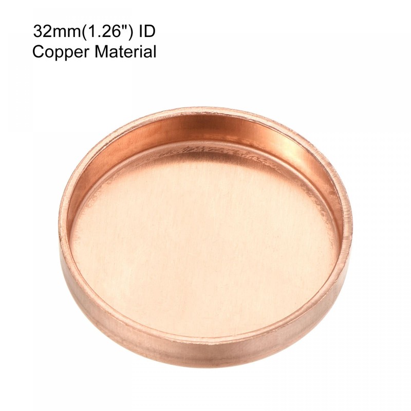 sourcing map Copper End Cap Pipe Fitting Sweat Plug Connection