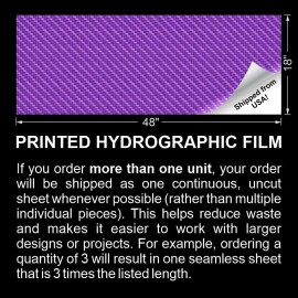 Unbranded Candied Carbon Weave- 18"x48" Hydrographic Film Hydro Dipping Dip Water Transfer