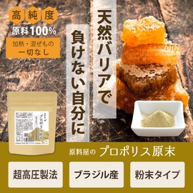 Healthy Food Ingredients Shop Propolis 100% Purity Powder Unheated Supplement Made in Brazil About 50 Day Supply 0.5 oz (15 g) x 1 Bag