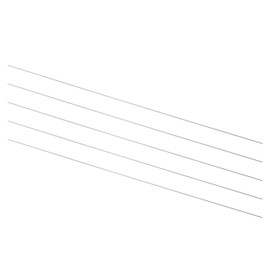 sourcing map 5pcs Round Steel Metal Rods, 0.5mm x 150mm High Speed Steel (HSS) Lathe Bar Stock Tool, for Shaft Gear Drill Lathes Boring Machine Turning Miniature DIY Craft