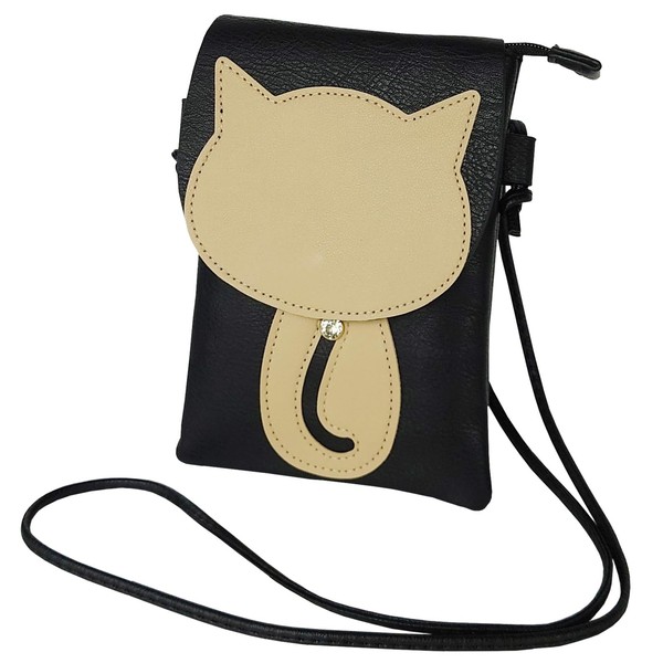 Cross Marberry ST01 Cat Silhouette, Shoulder Bag, Cross-body Accessories, Smartphone,
