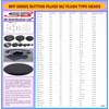 (Pack of 10) 1" - (1.00 inch) Black Rubber Plugs