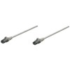 INTELLINET 334129 RCKACC1120 Cable de Parcheo, Rj-45, Rj-45, Macho/Macho, Gris,