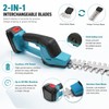 2-in-1 Cordless Hedge Trimmer and Grass Shear – 21V Handheld