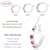 Sfoni Silver Hoops Earrings for Women 925 Sterling Silver Hoop