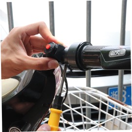 BUGUUYO Black Ignition Horn Push Button Double Flash Button 12 Motorcycle