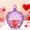 kanpura Large Glass Candy Jar with Lid, Cookie Jar Food
