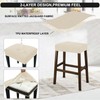 NeColorLife Rectangle Bar Stool Covers,Stretch Waterproof Saddle Seat Covers for