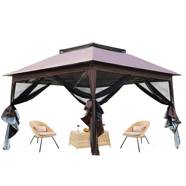 Pop Up Gazebo 10x10 Ft Outdoor Gazebo Tent Easy Setup