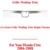 US AUTO PARTS PLUS New Front Grille Bright Chrome Shell