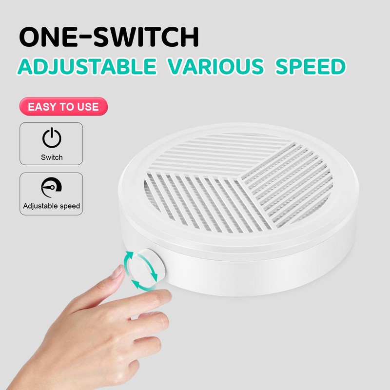 Mini Nail Dust Collector, Powerful Small Nail Vacuum Dust Extractor