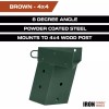 Iron Forge Tools Deer Stand Brackets, 4x4 Green Powder Coated