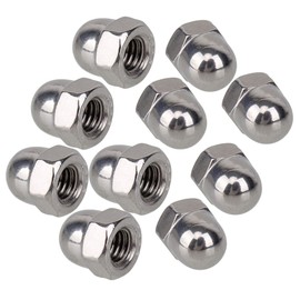 RDEXP 304 Stainless Steel Acorn Dome Cap Head Hex Nuts Pack of 10 (M6)
