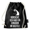 Sambosa, gym, sports bag with hipster quotes, black