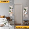 Barydat 2 Pack Macrame Wall Hanging Shelf 2 Tier Handmade