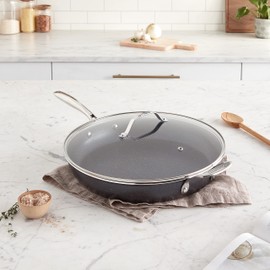 Granitestone 14 Inch Pan for Cooking, Family Sized Large Non Stick Frying Pans Nonstick Frying Pan Skillet for Eggs, Omelette, with Helper Handle, PFOA PFOS Free Oven & Dishwasher Safe