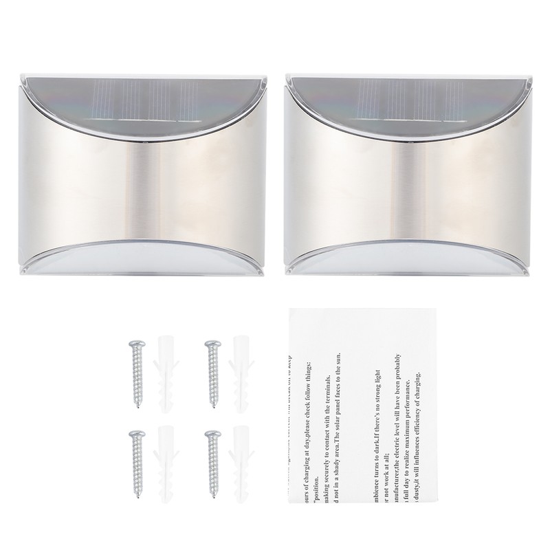 Stainless Steel Solar Fence Security Lights LightControl Step Wall Lamp