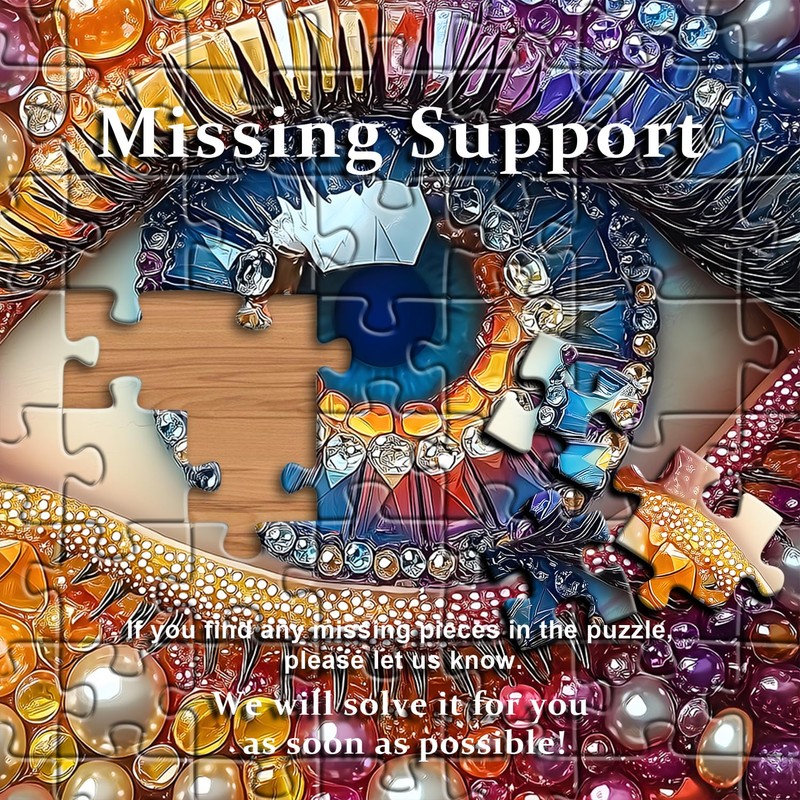 Impossible Puzzles for Adults1000 Pieces, Eye Colorful Gradient Crystal Diamond