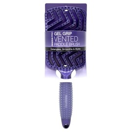 Swissco Pro Gel Grip Vented Hair Brush Gloss (Electric Blue Gloss)