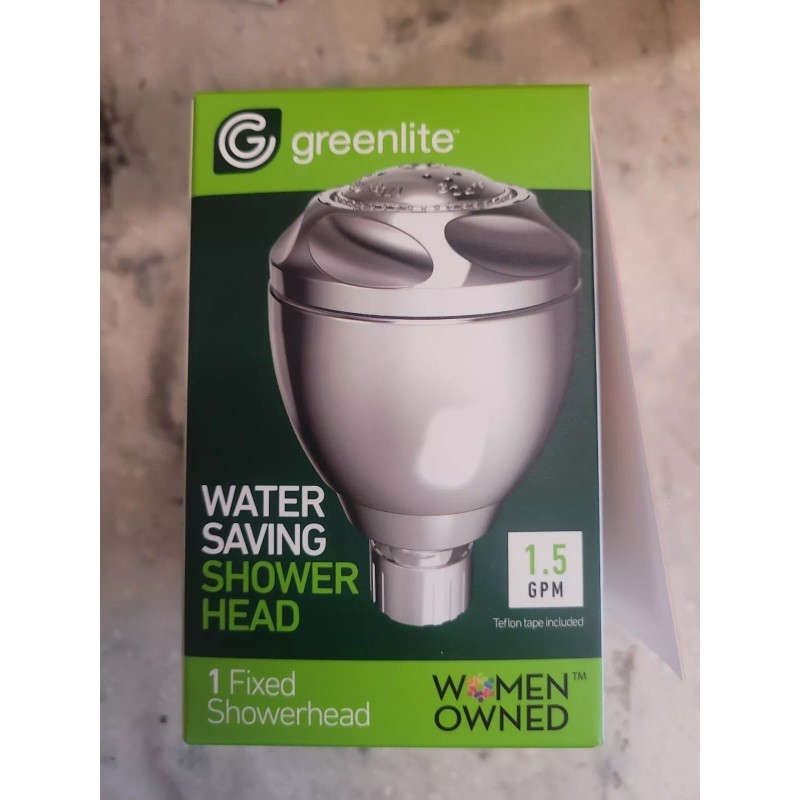Greenlite NEW Greenlite Water Saving Fixed Shower Head 1.5 gal/min