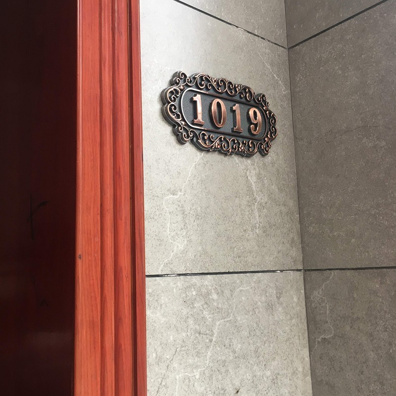 Door Number Plate for Hotel, Apartment, Office, Students Dormitory and