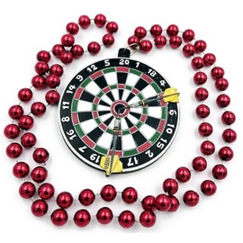 Dart Board Mardi Gras Bead Necklace Parade New Orleans Louisiana