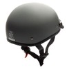 MMG Motorcycle Half Helmet Cruiser DOT Street Legal, Gray Solid